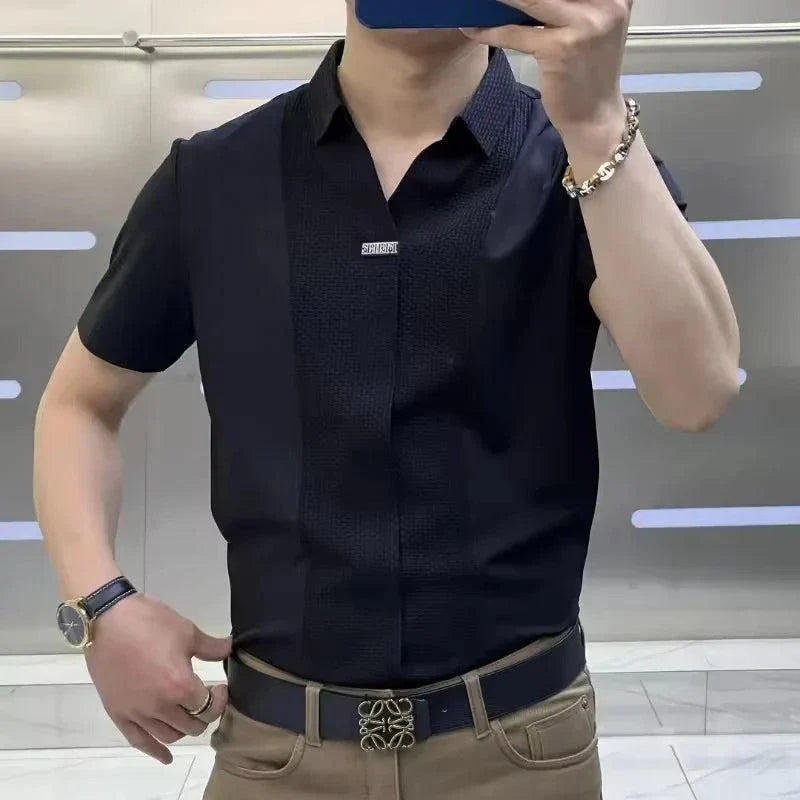 [PAGÁ 3 LLEVÁ 5] Camisa Polo Casual Versatto en Viscosa, Seda Gélida y Elastano + Regalos: 3 Bermudas y Reloj